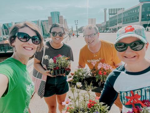 planting day selfie