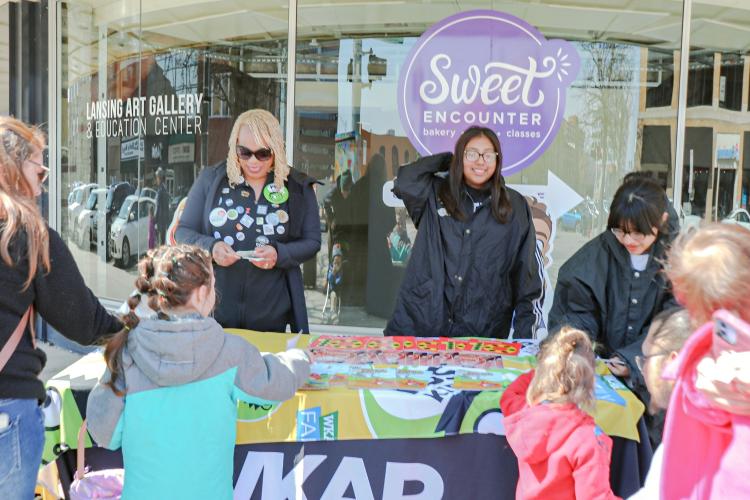 Photo of WKAR at Bunny Hop on the Square